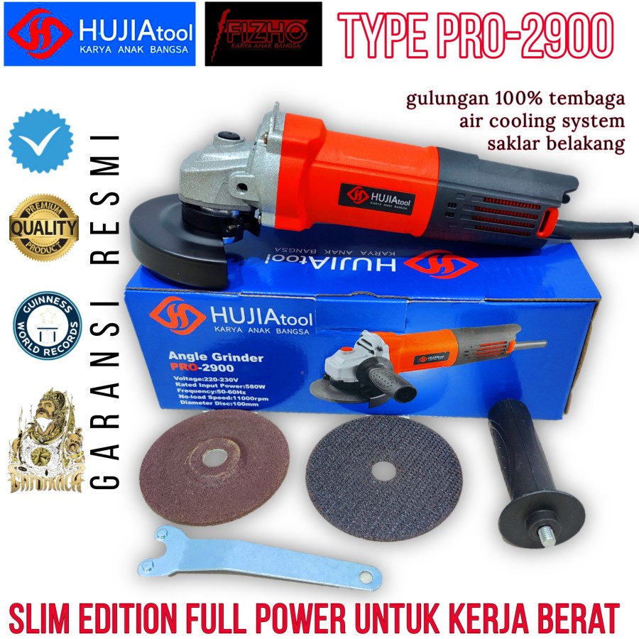 promo Mesin gerinda hujia pro2900 slim edition Gurinda angle grinder