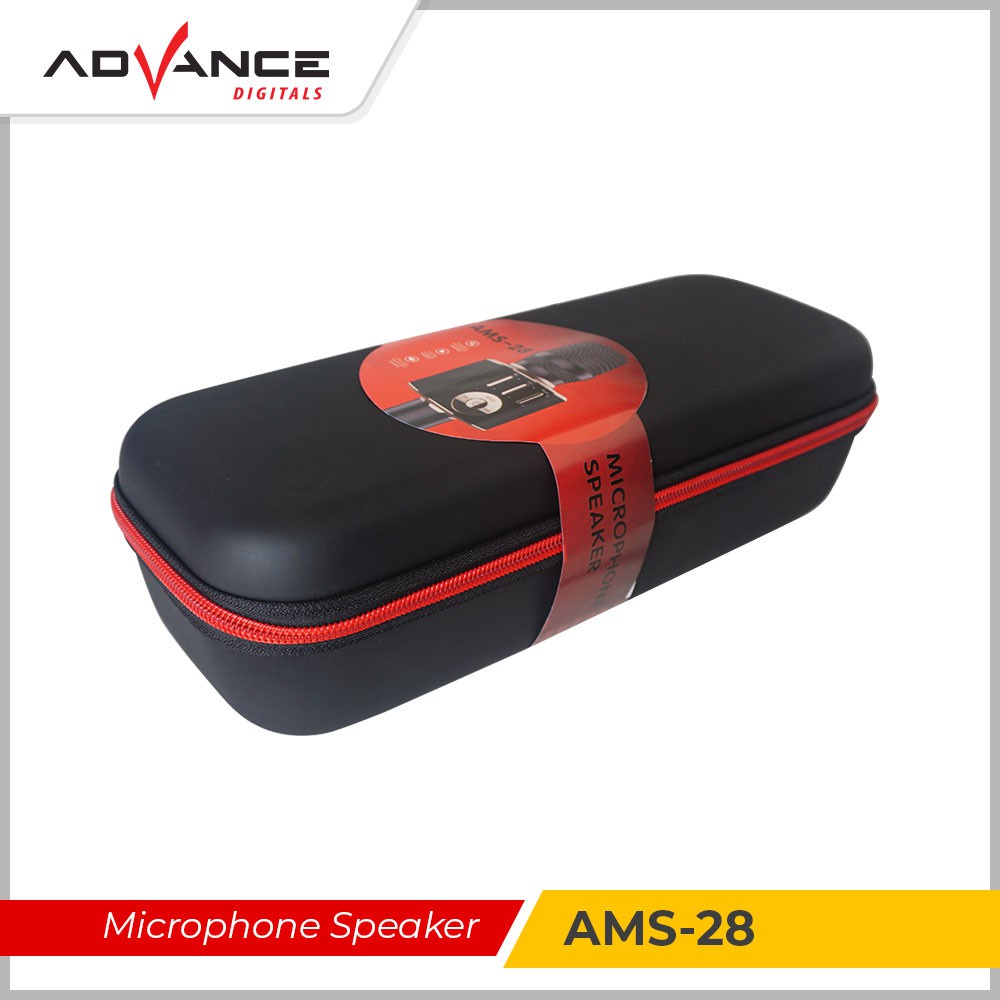 Advance AMS28 Mic Wireless Bluetooth Speaker Karaoke Portable Bass Aktif