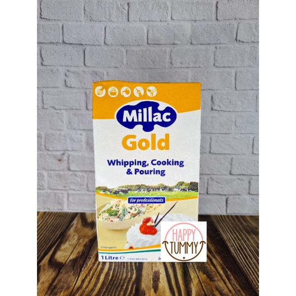 

Millac gold whipping cream cooking gojek grab milac 1L