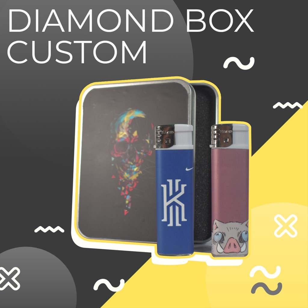(BISA COD) KOREK DIAMOND CUSTOM FREE BOX