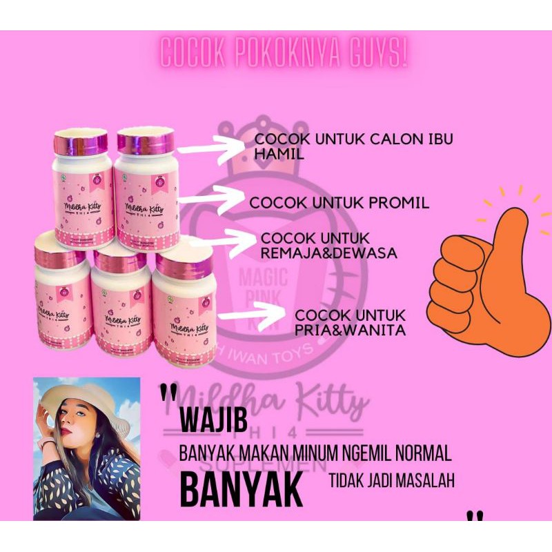 Mildhakitty pelangsing/pil pink magic /obat diet
