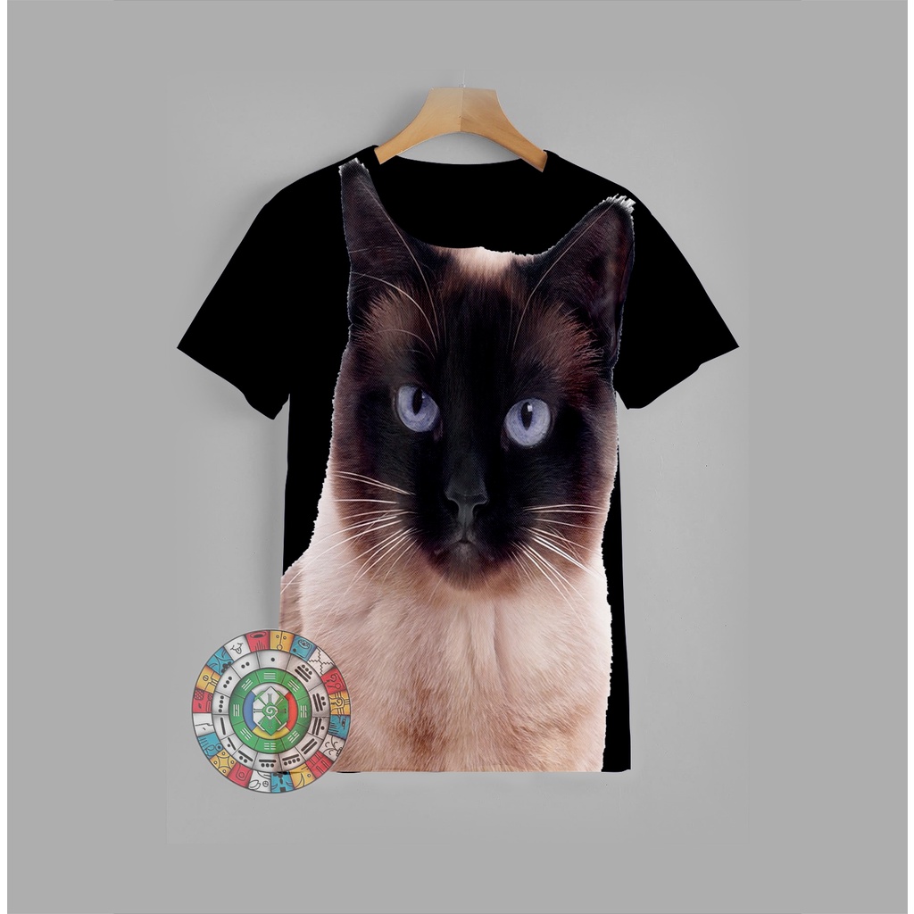 Atasan Kaos Anak Laki-laki Siamese Cat