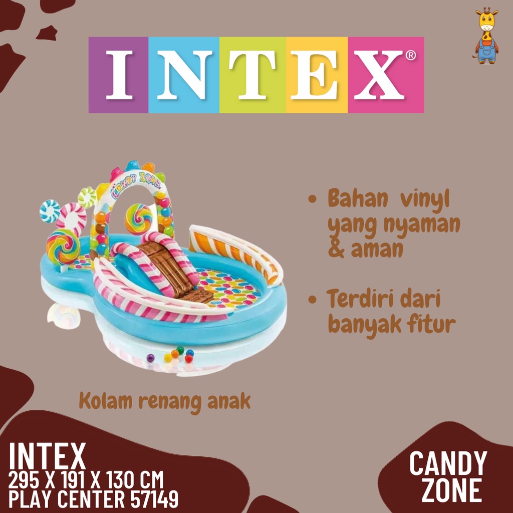 INTEX Kolam Renang Anak Candy Zone Play Center 57149