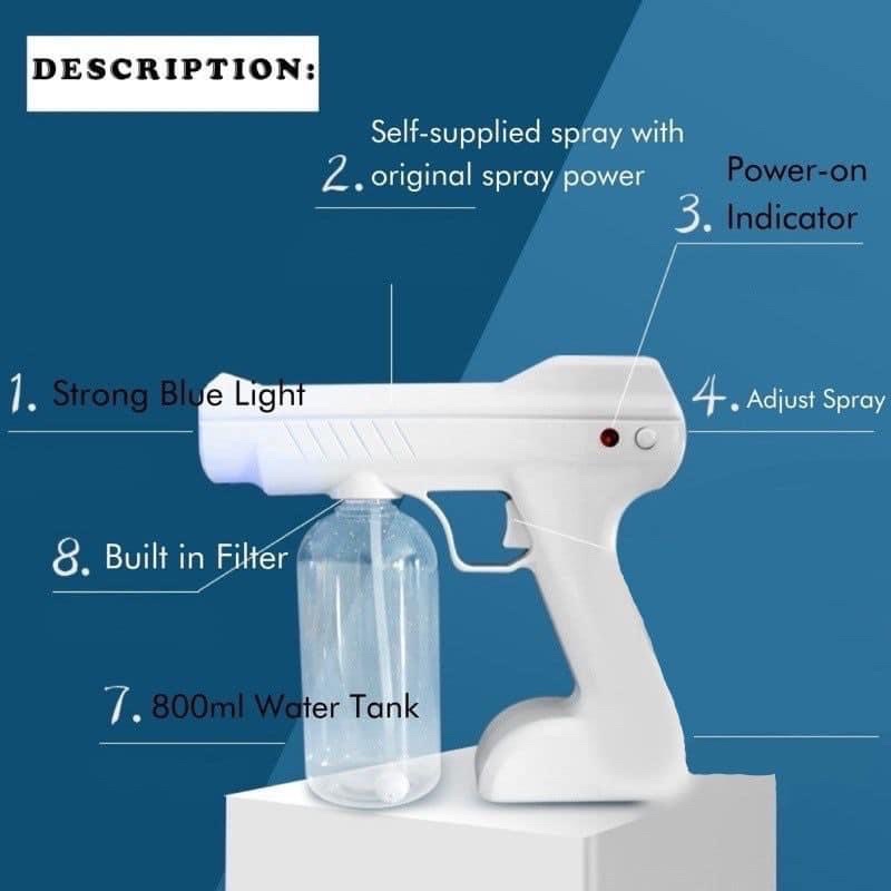 super sale  nano steam  spray gun atomizer basmi virus wireless 800ML(barang baru )