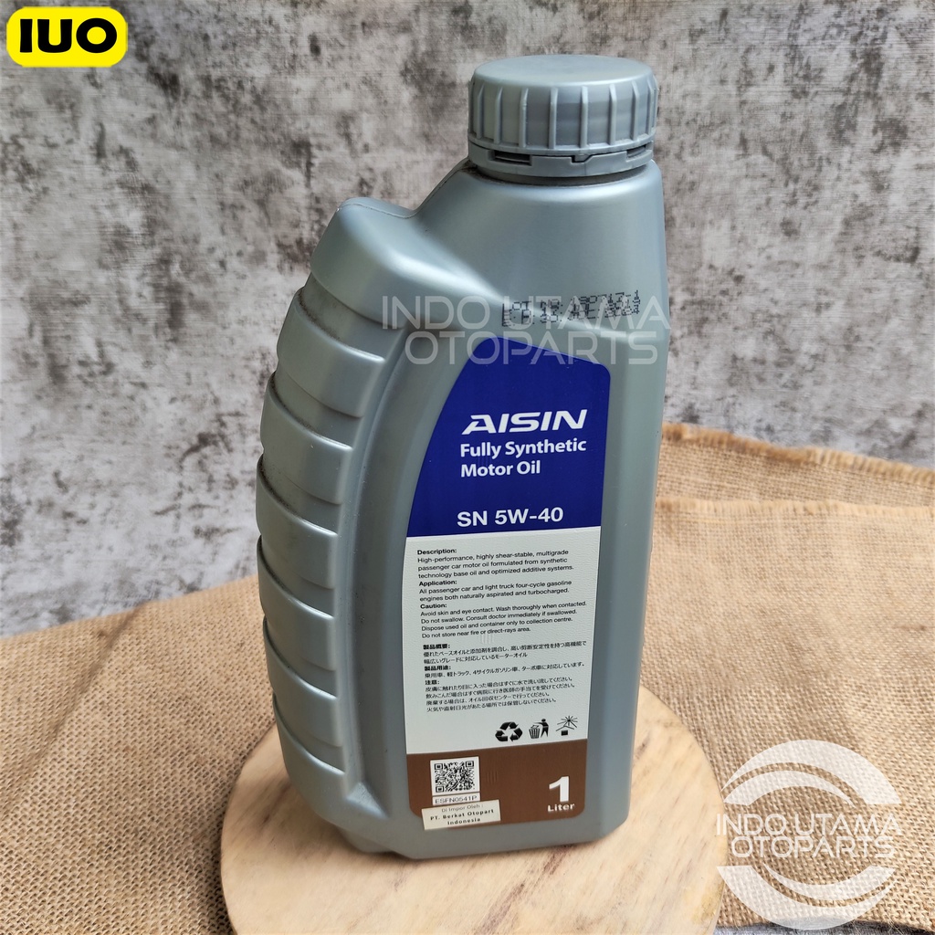 Oli Aisin 5W 40 API SN/CF FULLY SYNTHETIC isi 1 ltr ASLI