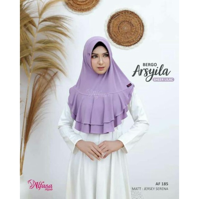 Bismillah sale bergo arsyila,tinggal warna lilac, ayo segera di co ya,...PD 65 PB 85