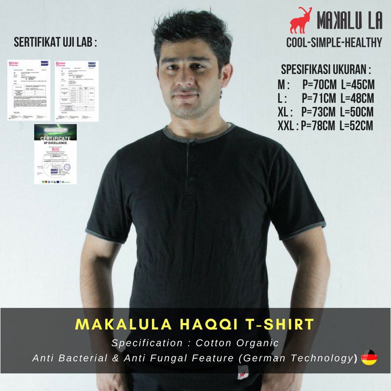 Kaos Haqqi Makalula - Kaos Anti Bakteri dan Jamur