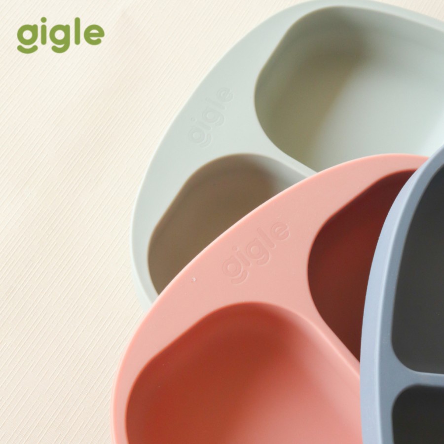 Gigle Silicone Suction Plate / Piring Makan Bayi / Piring Bayi Silikon