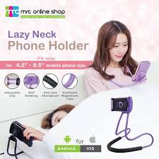 LAZYNECK LEHER DAN PINGGANG / HOLDER HP LAZY HANGING NECK CELL STAND HP LAZYPOD / LAZY POD