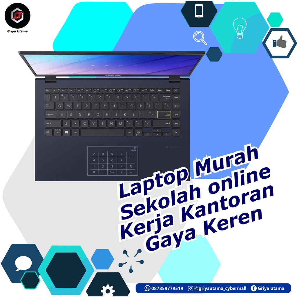 Asus E410MAO FHD454 / FHD456 Intel N4020 RAM 4GB 512GB SSD 14