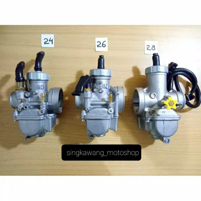 Karburator KEIHIN PE 24 PE 26 PE 28 / Karbu Pe24 Pe26 Pe28 Karbulator cocok untuk semua motor