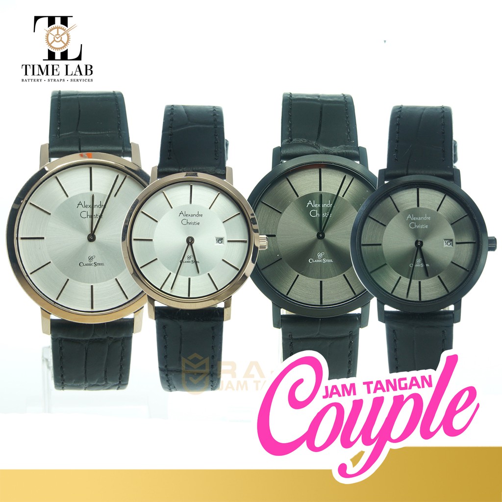 JAM TANGAN COUPLE ALEXANDRE CHRISTIE AC8599 / AC 8599 ORIGINAL