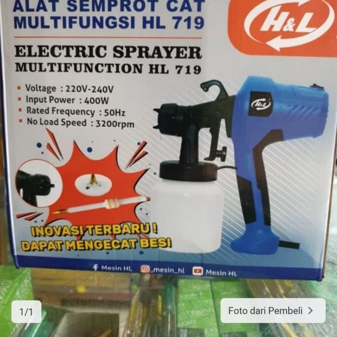 ```````] Electric cat minyak spray gun psint zoom mesin cat semprot elektrik