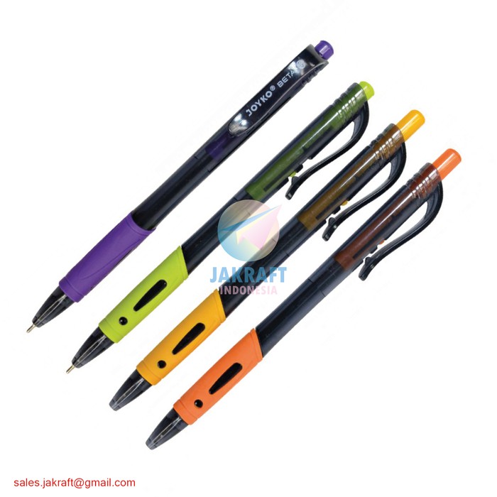 

NEW STOCK PULPEN BOLPEN PEN KLIK JOYKO BP-207 BETA (HITAM) 0.7 MM WARNA WARNI