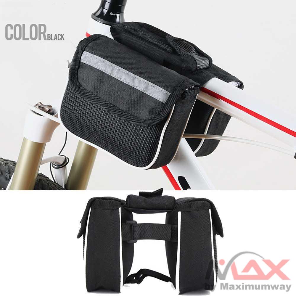 Tas Sepeda Perlengkapan Sepeda MTB elektrik Lipat Gunung universal BMX BOX sepeda segitiga stang