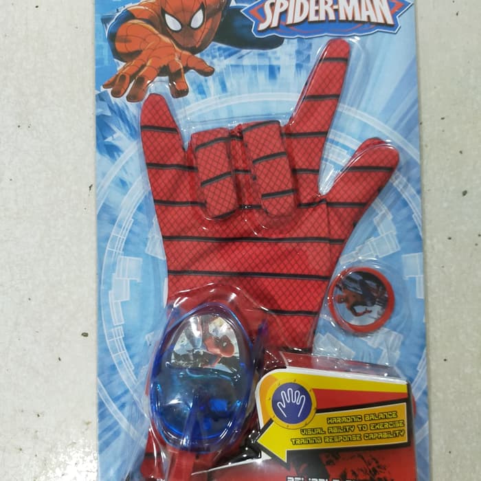 Mainan Tembak Anak Laki Sarung Tangan Spiderman Lampu