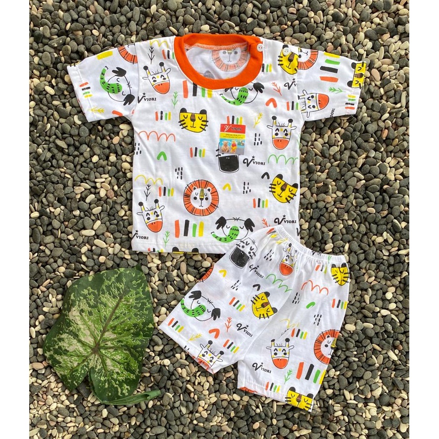 BAJU BAYI lucu dayak Setelan 3-18 bulan (PD 010 RIB RANDOM)