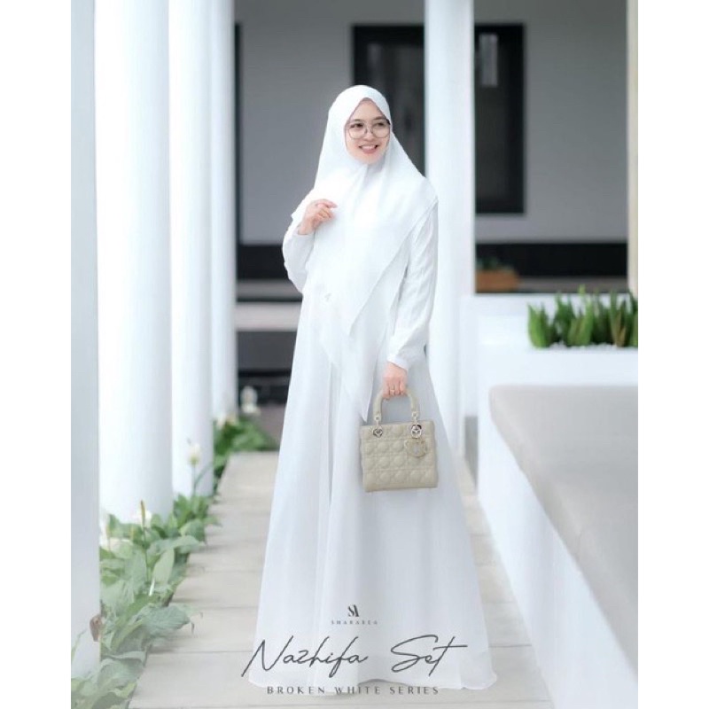 NAZHIFA SET (White Series) BY SHARAREA