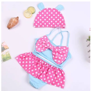 Baju Renang Impor Bayi Perempuan 0-2 tahun Premium Cewek Swimwear Swimsuit Bikini Lucu Pakaian Divin