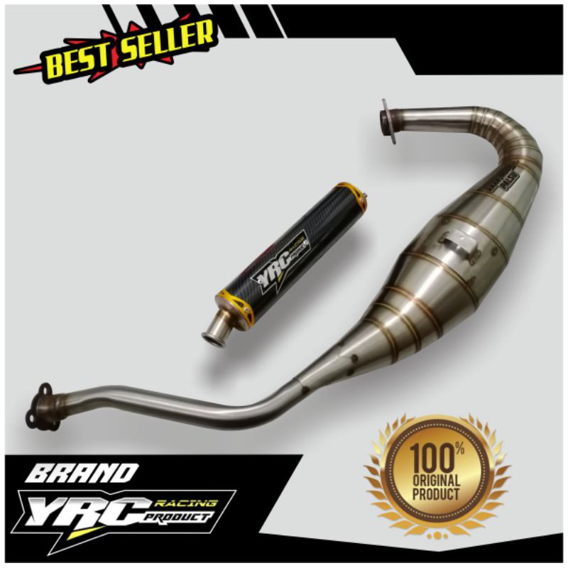 Knalpot aitech stenlis carbon ninja R RR SS