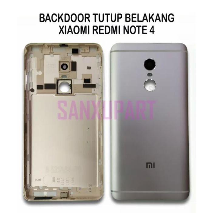 CASING BACKDOOR REDMI NOTE 4