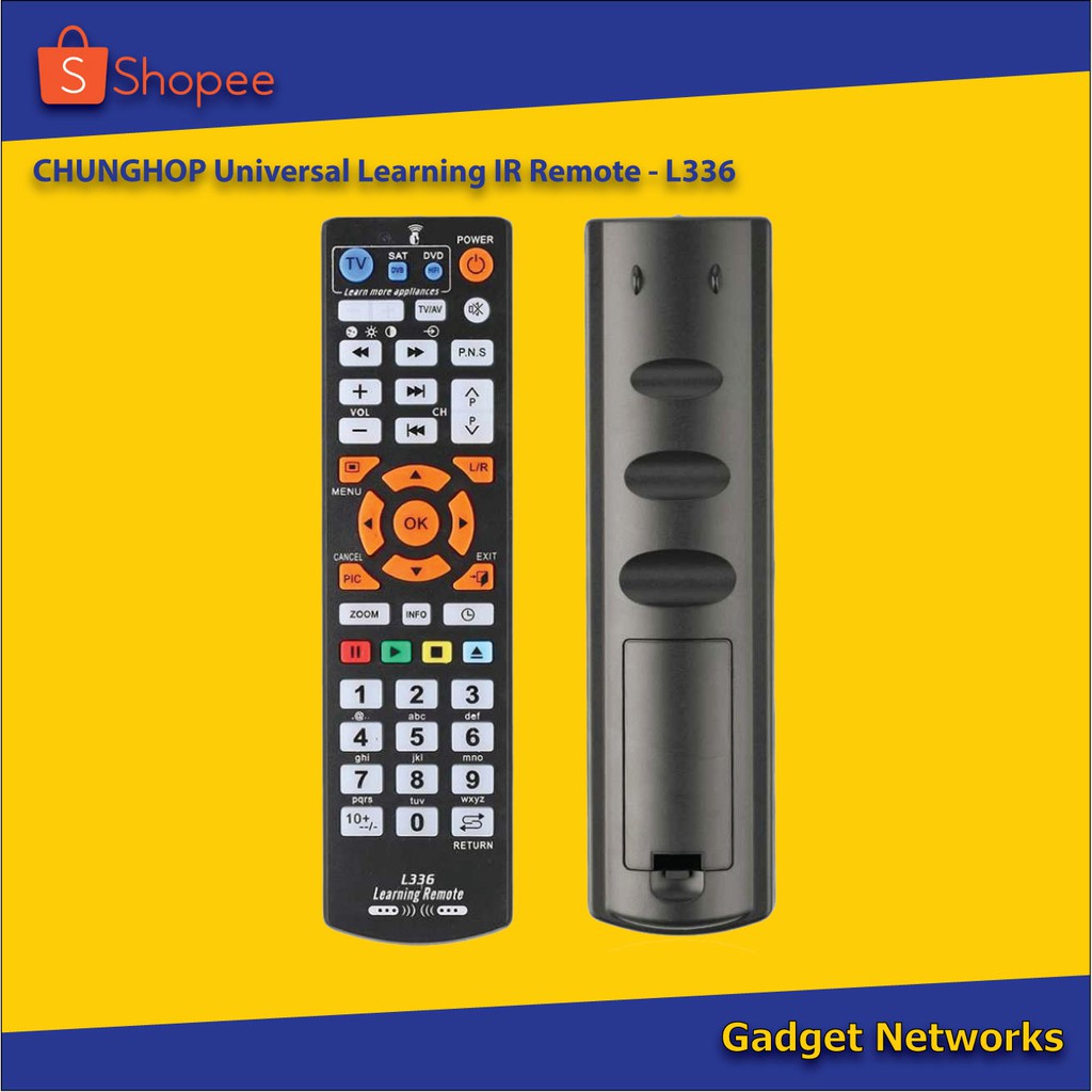 CHUNGHOP Universal Learning IR Remote - L336