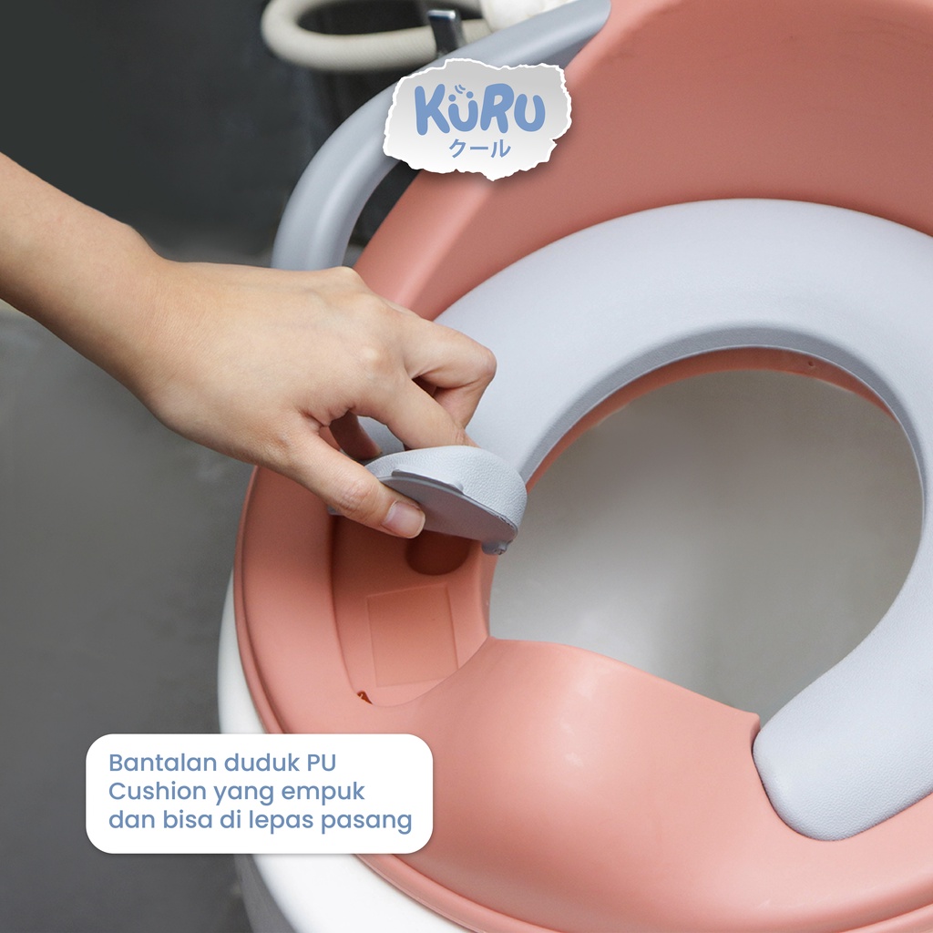 Kuru Potty Seat Handle / Ring Closet / Alas PU Duduk Toilet Anak 8857