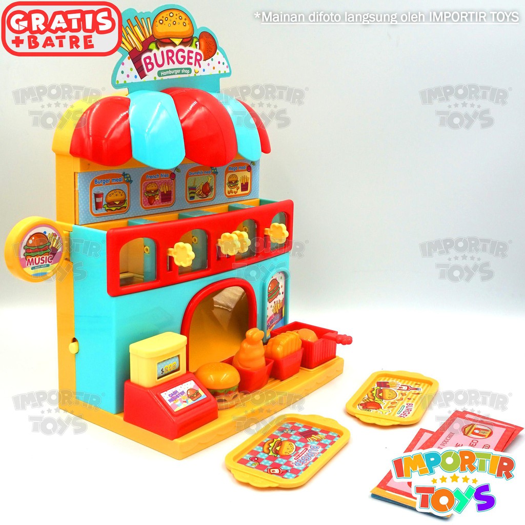 Mainan Pembuat BURGER OTOMATIS!! BIG MAC MAKER MUSIK + LAMPU (IMPORTIR TOYS QUALITY)