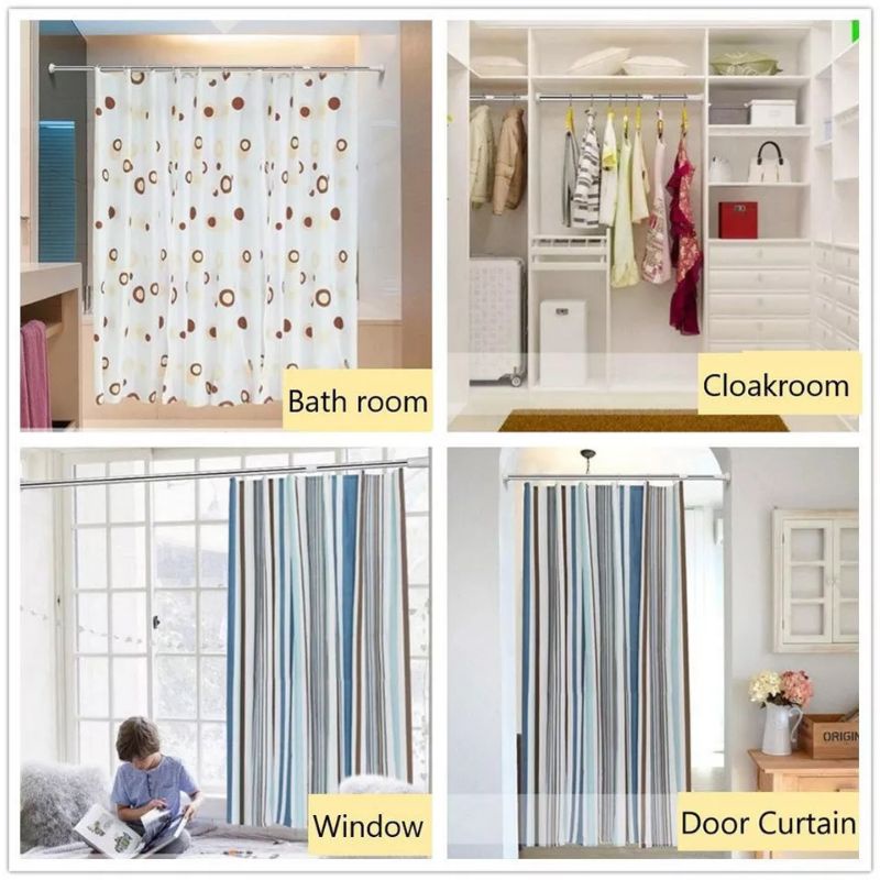 Tiang Telescopik Serbaguna Gantungan Flexible 145-250 cm / Tiang Bathtoom / Tiang Wardrobe / Tiang Kitchet Set / Tiang Window Jendela / Tiang Gantungan Serbaguna