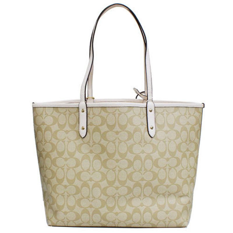 Coach Reversible City Zip Tote In Signature Canvas (C36658)