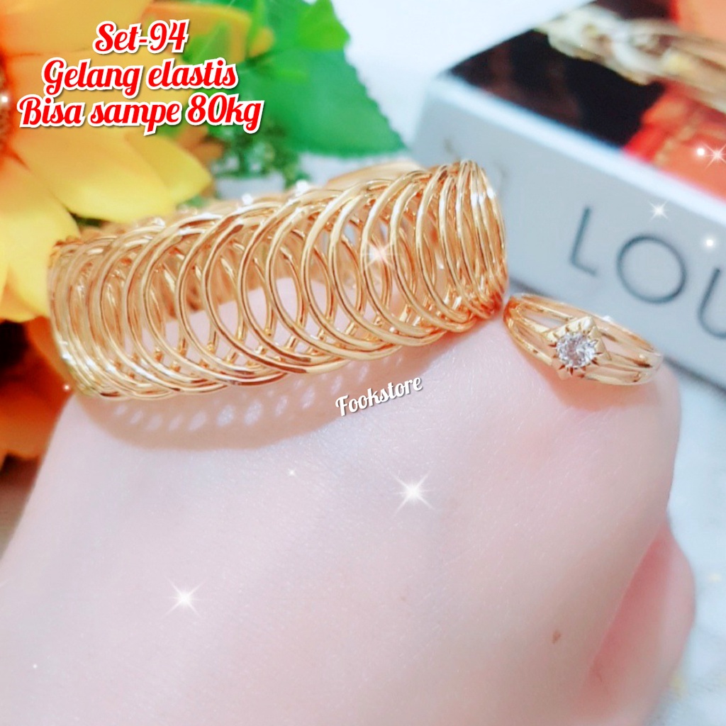 COD/ TERBARU SET GELANG /GELANG/ANTING DAN CINCIN