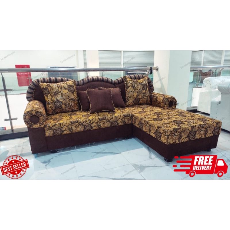(FREE ONGKIR) Set Sofa Leter L Minimalis