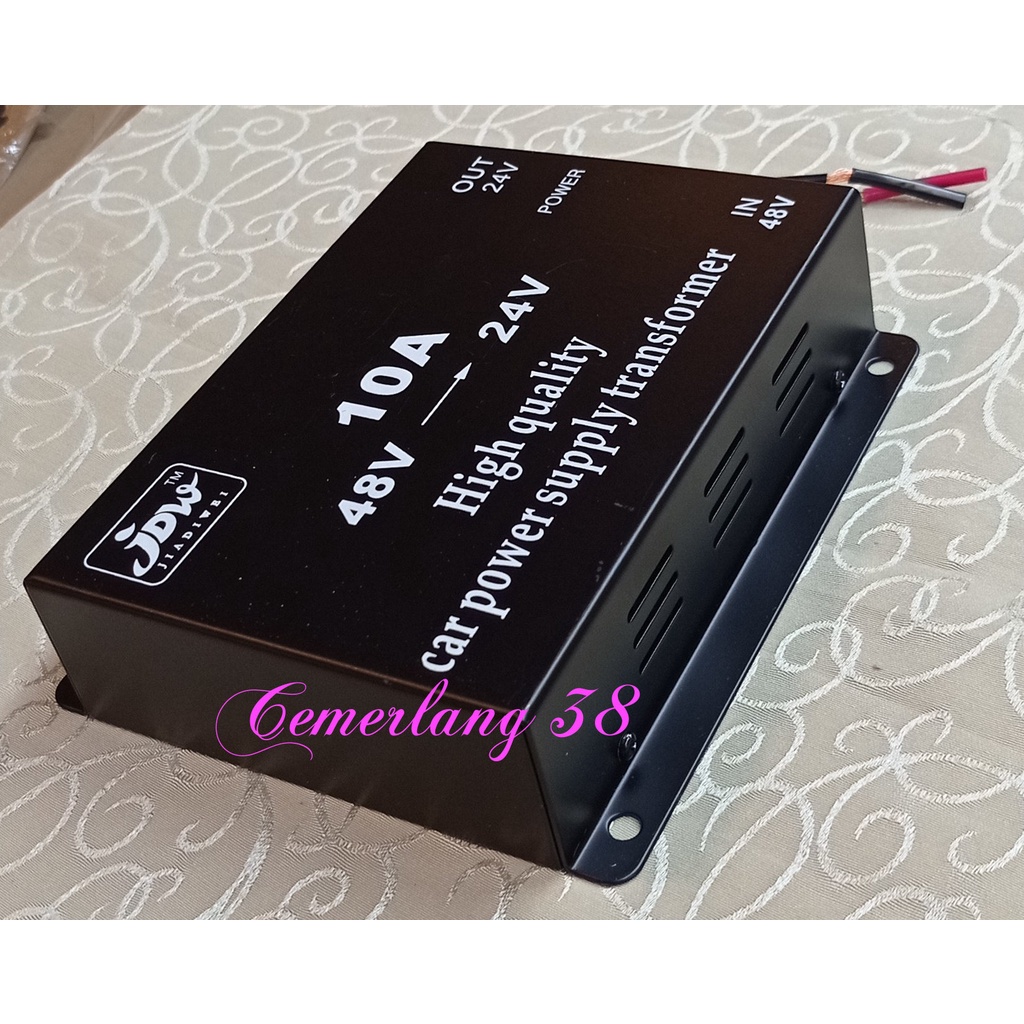 Step Down DC 48V to DC 24V 10A Car Power Supply Converter 48 V - 24 V 10 A Penurun Tegangan 48V