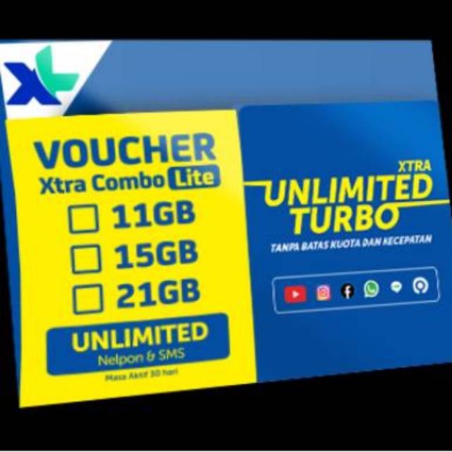 Murah Paket Data Xl Combolite Unlimited Youtube Shopee Indonesia