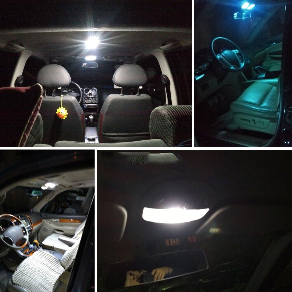 1Pc Putih 48 SMD COB LED T10 4W 12V Lampu Panel Interior Mobil Bohlam Lampu Kubah