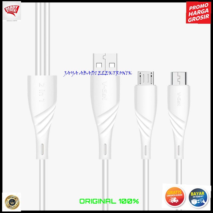 J381 2.4A KABEL DATA 2IN1 MICRO USB TYPE C TIPE SUPER FAST CHARGING CABLE CHARGER CHARGE KUALITAS PREMIUM VOOC QUICK CAS CASAN FLASH HP HANPHONE ANDROIT MULTI UNIVERSAL AUTO ID OTOMATIS AMPERE Support 2 IN 1 SUPER KUAT DAN AWET DAN JUGA LEBIH TEBAL