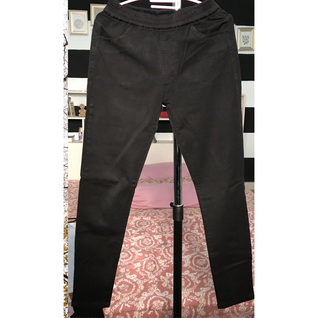 Stretchy Black Pants | Shopee Indonesia