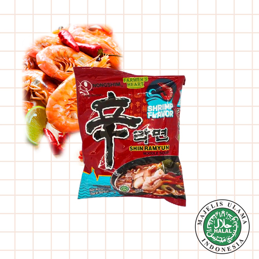 

Nongshim - SHRIMP SHIN RAMYUN - MIE INSTANT KHAS KOREA