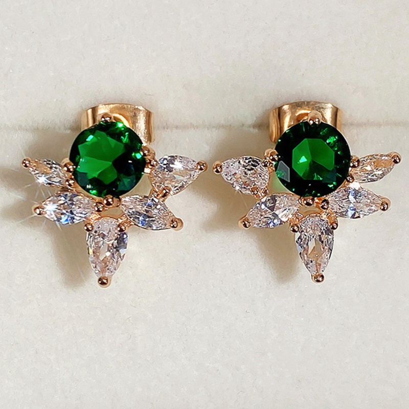 Anting Stud Cubic Zirconia Untuk Pesta Pernikahan