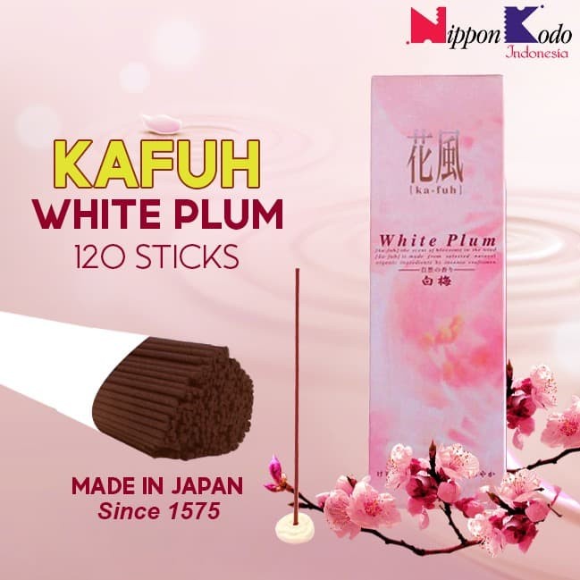 Dupa/Hio Jepang wangi nippon kodo Ka-fuh White Plum 120 Stick