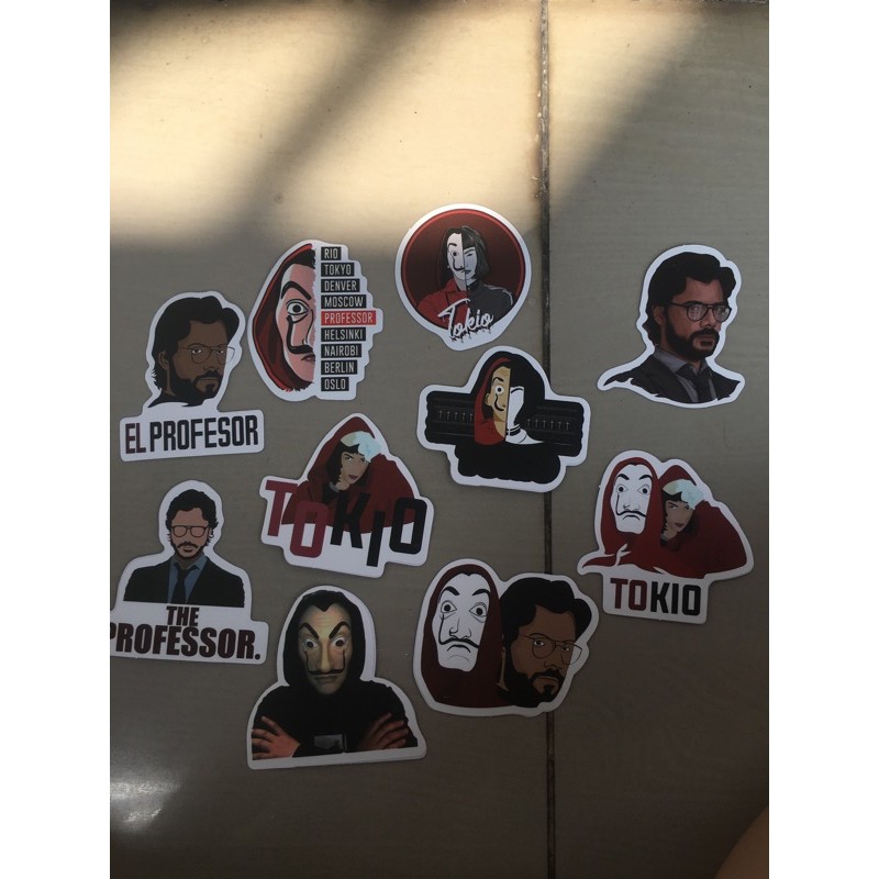 

LA CASA DE PAPEL COOL STICKER CHARACTER 10pcs