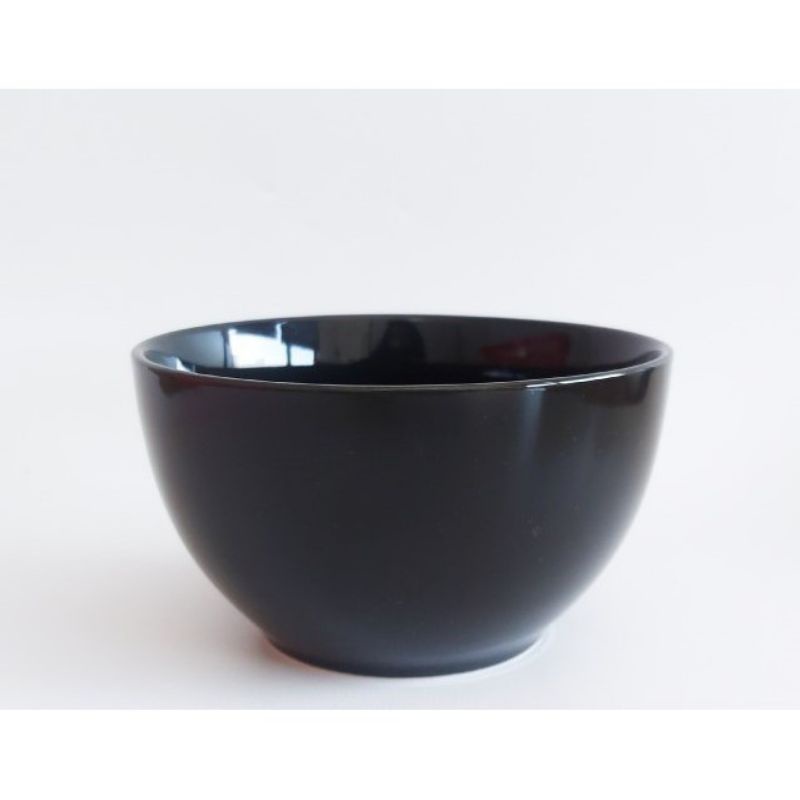 mangkuk keramik hitam/mangkok hitam polos/mangkuk saji/mangkok sayur