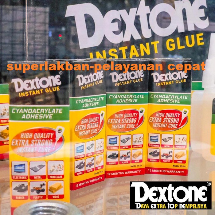 Lem Super Glue Dextone Instant Glue Cyanoacrylate Made in Indonesia