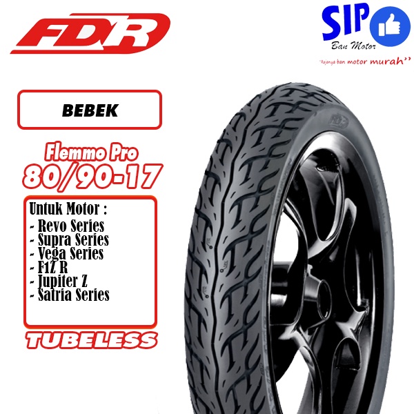 Ban motor bebek FDR Flemmo Pro 80 90 17 Tubeless