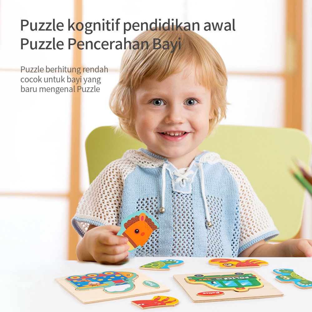 Halobaby Puzzle Kayu Mainan Edukasi / Puzzle Kayu Mainan Edukasi / Wooden Toys