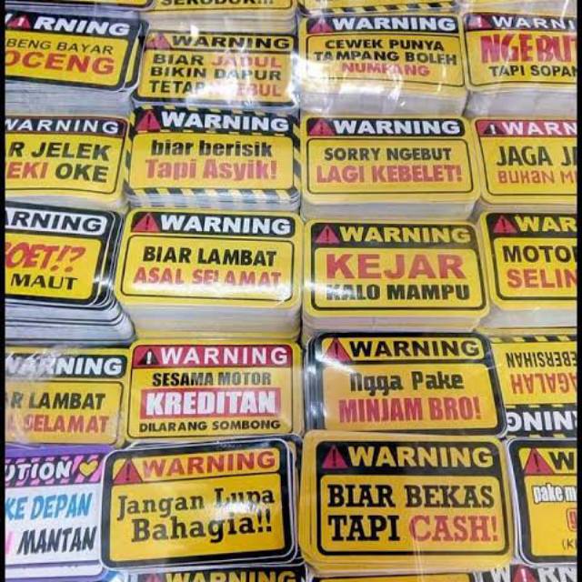 Sticker Laminating + Cutting Murah untuk motor & mobil