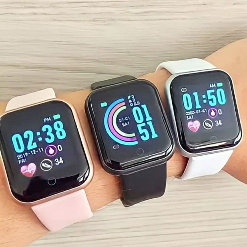 JAM SMART_WATCH_Y68_PRIA_WANITA_PEMANTAU TEKANAN DARAH SMS NOTIF MONITORING TIDUR