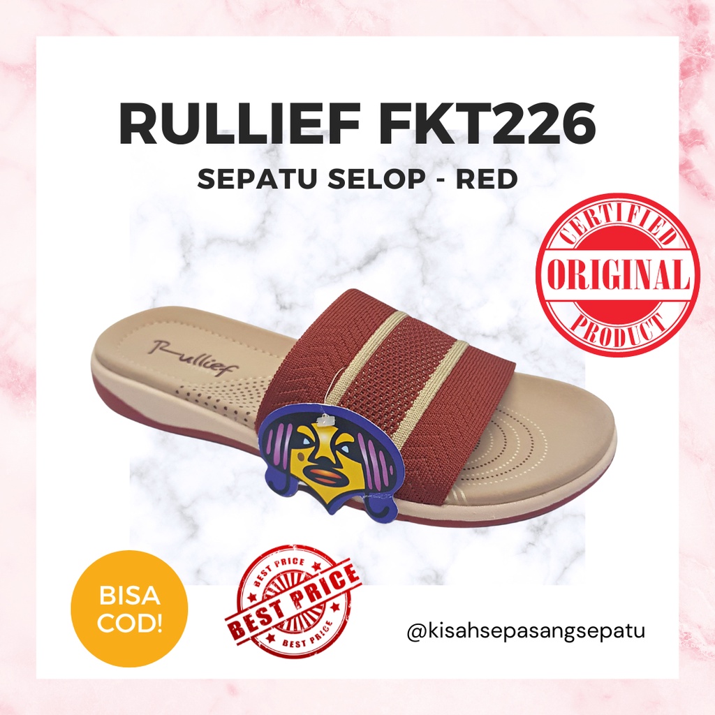 Sandal Selop Wanita MURAH ORIGINAL - Sandal Selop - Sandal Rullief ORIGINAL FKT 226 - Sandal Wanita 