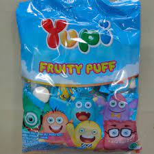 

Jajanan Yupi Fruity Puff ukuran 120 gr