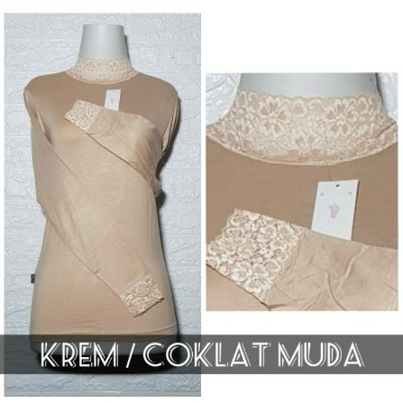 TERLARIS / MANSET BAJU RENDA / manset atasan Renda lengan panjang Standar Bb 45-60 Kg &amp; Jumbo Bb 61-75 Kg /INNER DALEMAN KEBAYA MANSET RENDA TERMURAH TERLARIS